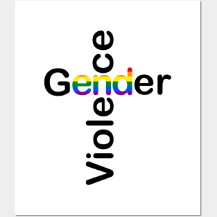 End gender violence LGBT Posters and Art